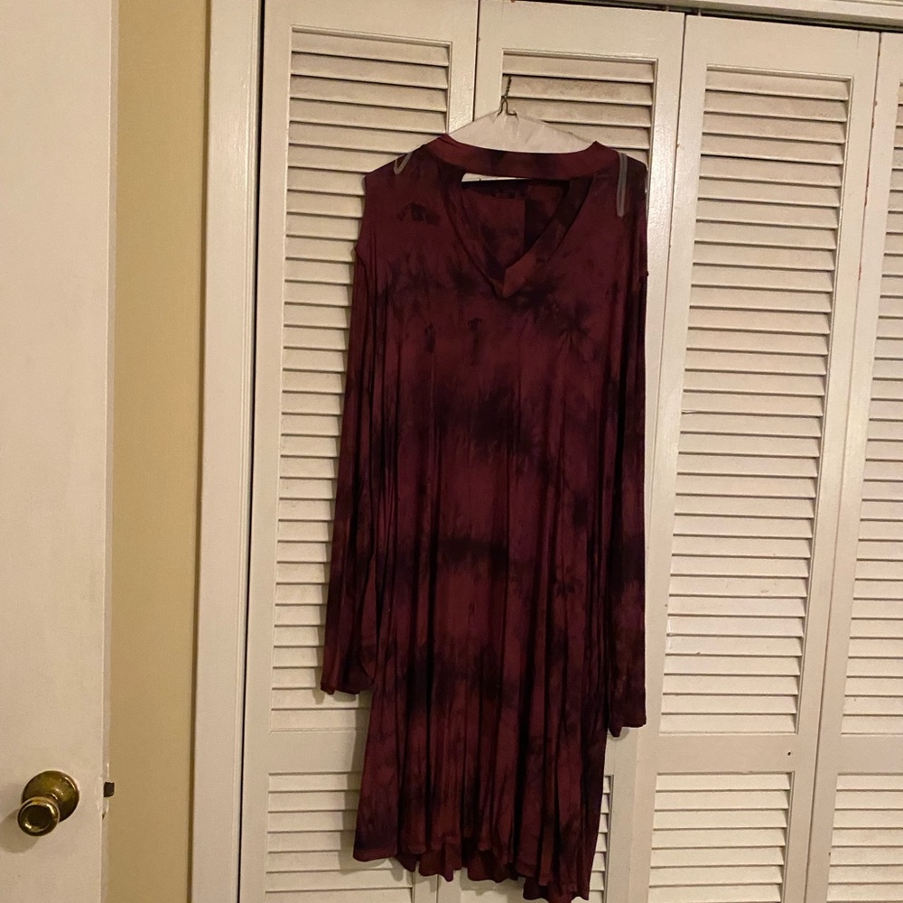 Choker neck dress